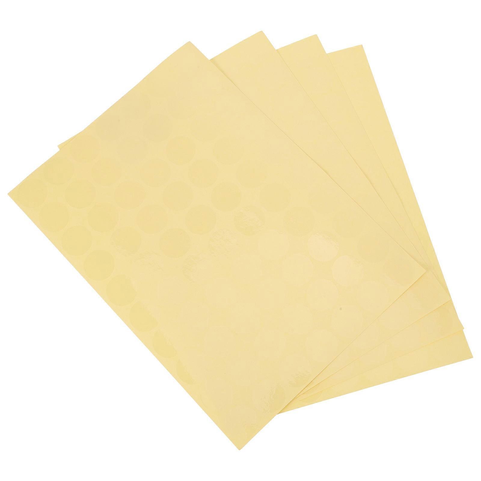 Round Stickers Clear Labels for Decoration 15 Sheets PVC Material
