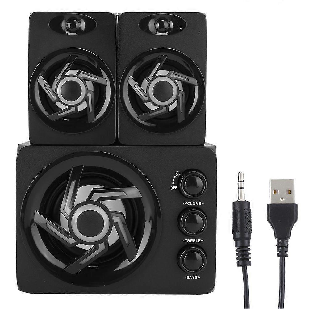 SADA D209 Desktop Computer PC Mobile Phone Mini Speaker 2.1 Household Subwoofer