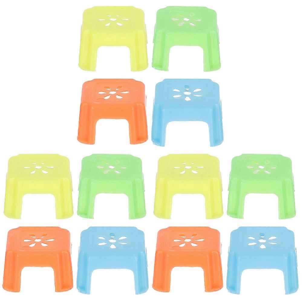 Dolls Plastic Stool Miniature Furniture for Party Use 60Pcs Mini Stools