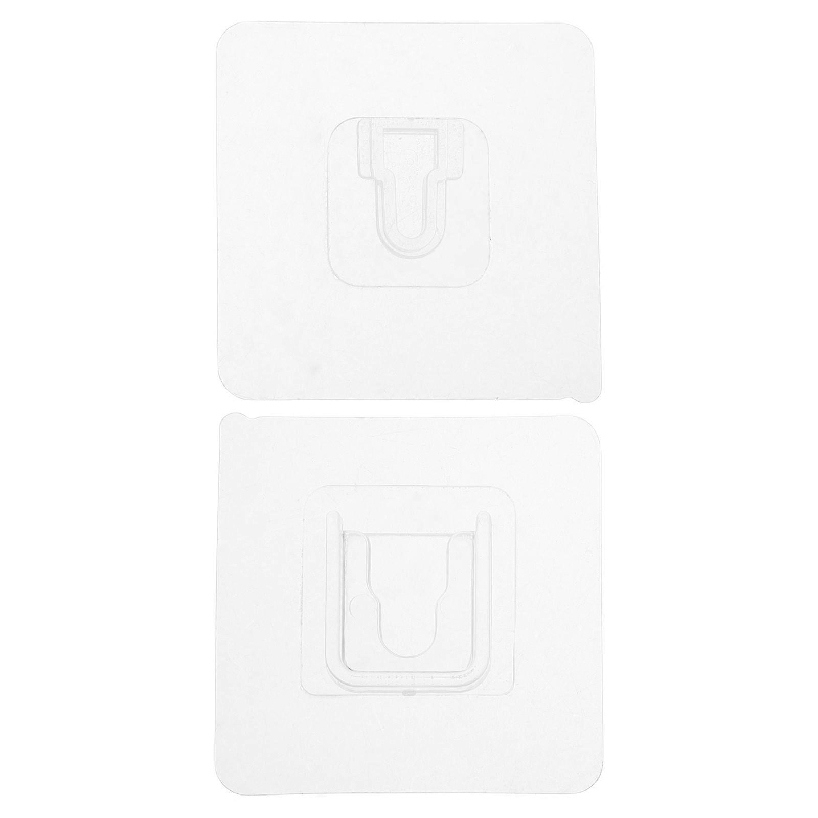 Plastic Adhesive Hooks Self Adhesive Hooks for Home Organization Kitchen and Bathroom Transparent Pvc Hanging 10 Set