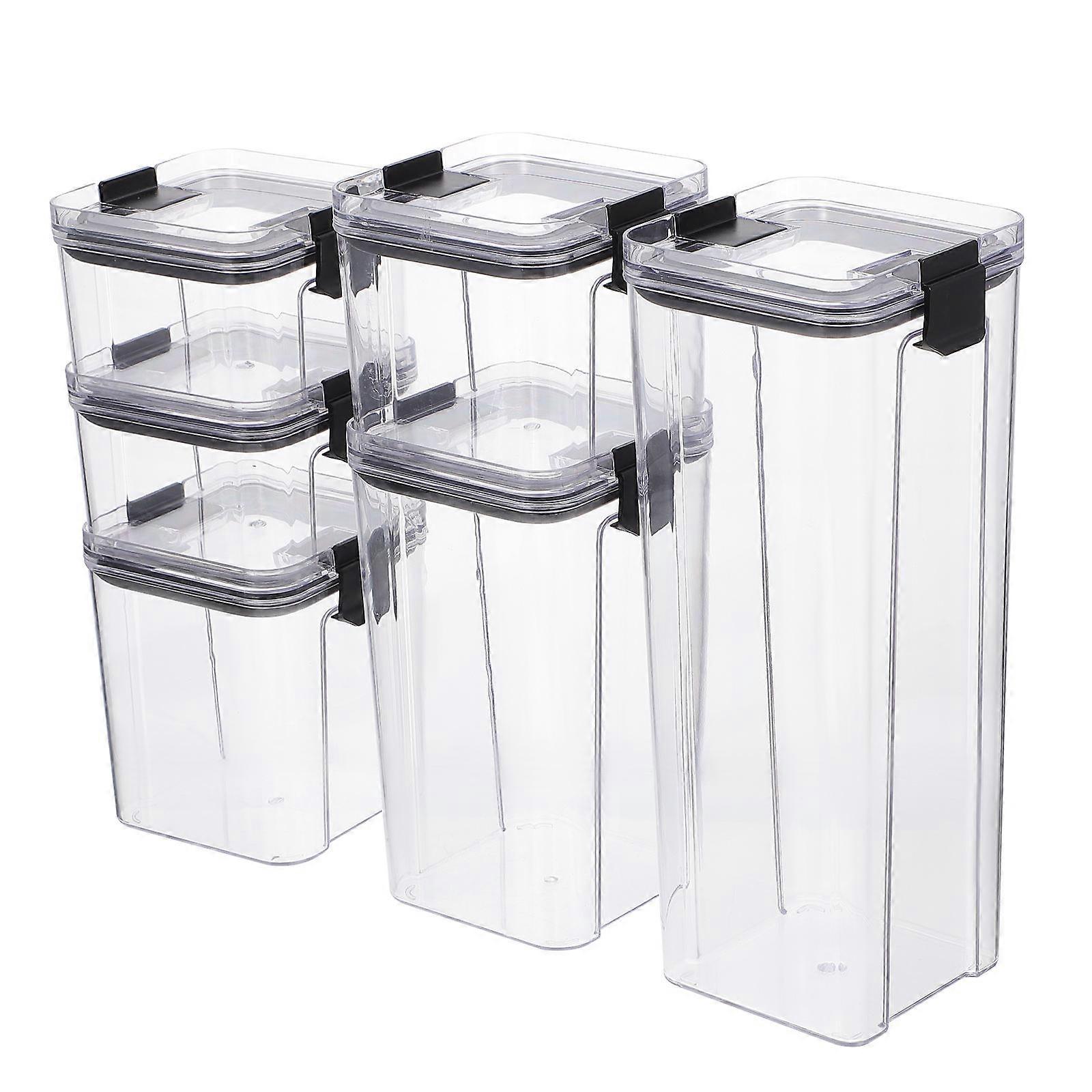 Sealed Storage Jar Kitchen Food Box for Storage Use 6Pcs Set