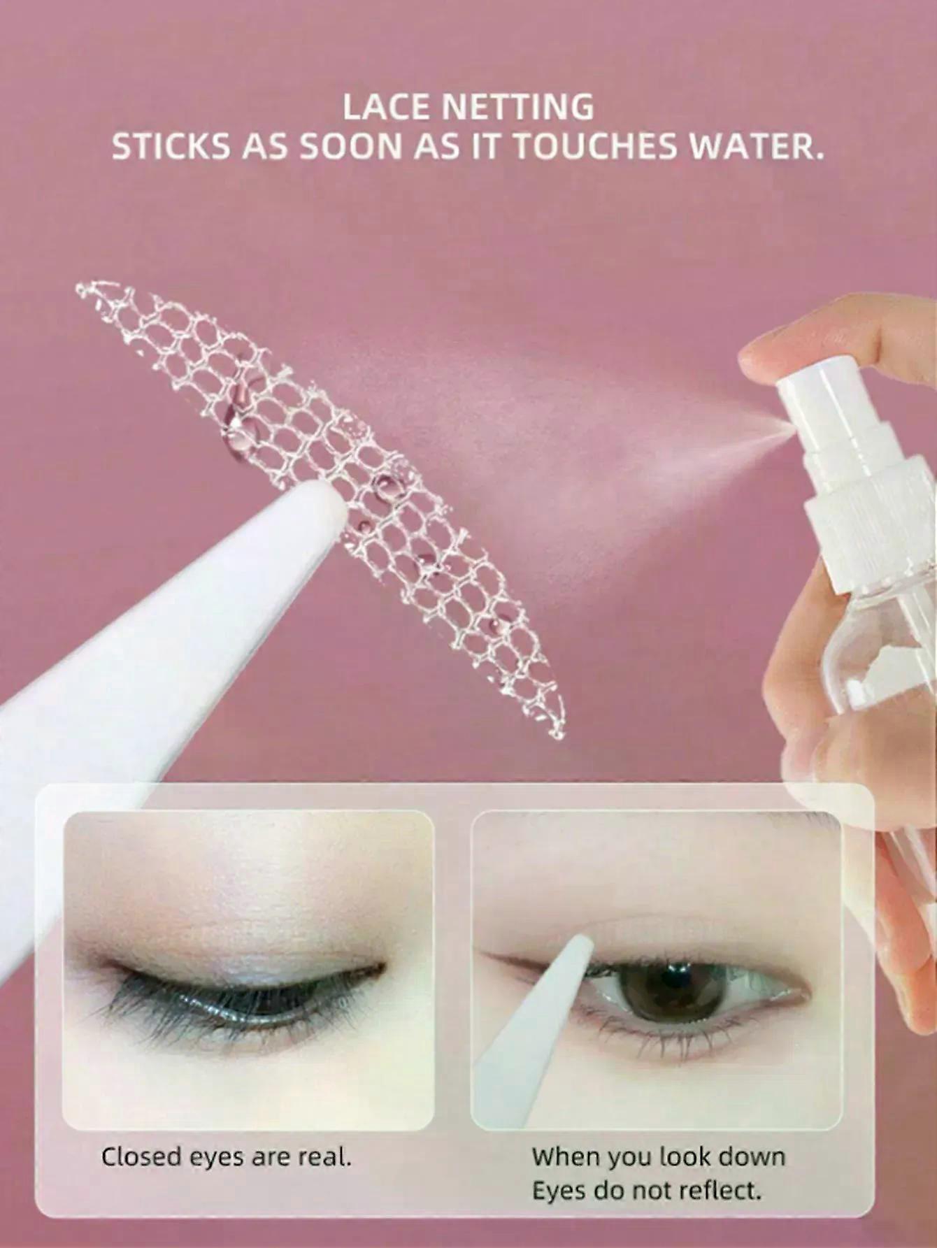 432pcs Double Eyelid Tape Double Eyelid Adhesive Strips With Lifting Strips And 50ml Spray Bottle Net Lace Double Eyelid Tape