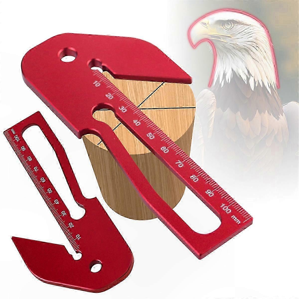 Aluminum Alloy Center Scribe Tool for Woodworking Precision Measurement Square