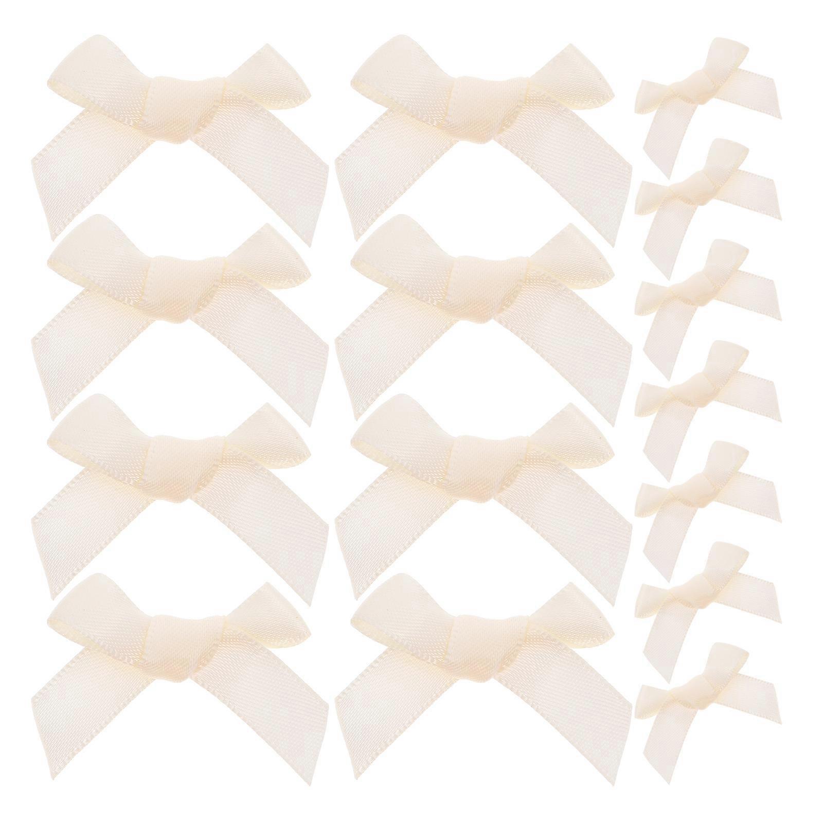 Multi-Function Fabric Bowknot Sewing Supplies for Decoration 200Pcs Beige Set