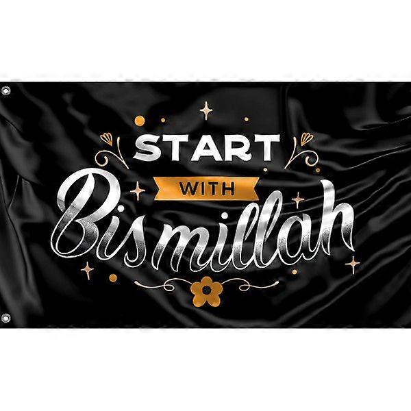 Start With Bismillah Flag, FG1467