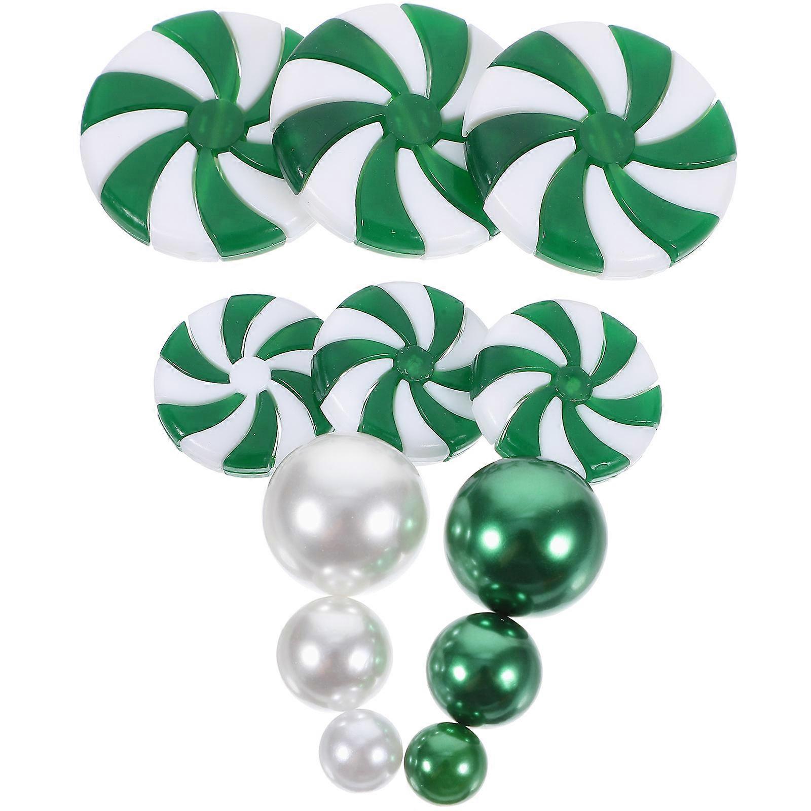 Floating Charms Christmas Vase Filler Acrylic Beads for DIY 2Sets
