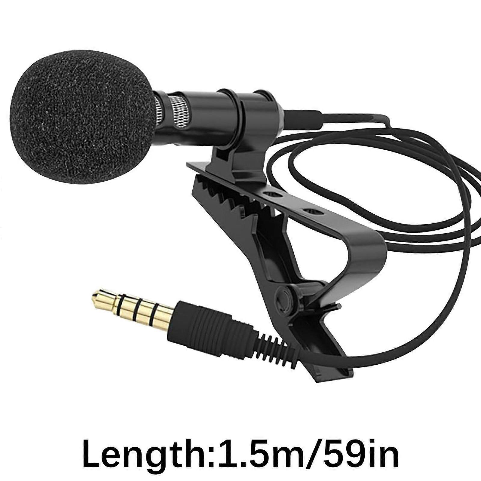 vankin Highly Sensitive Lavalier Lapel Microphone with Noise Reduction for Phone and Laptop Clearance