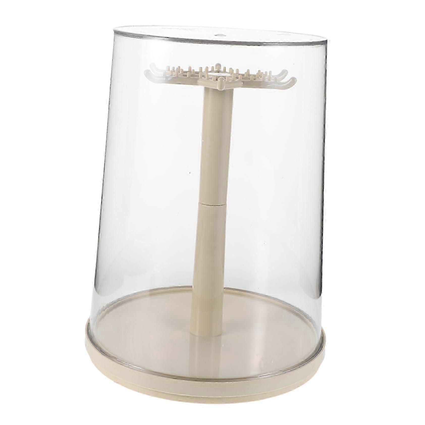 Transparent display box for showcasing action figures, plush toys, small dolls, and spacesaving for shelves and desks.