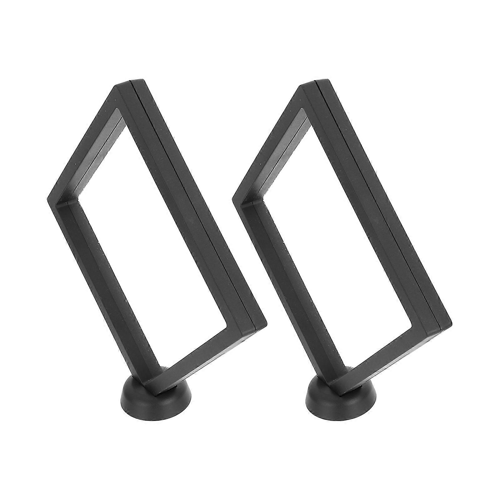 Jewelry Floating Frame Display Holder for Storage Use 8Pcs Pe Film Case