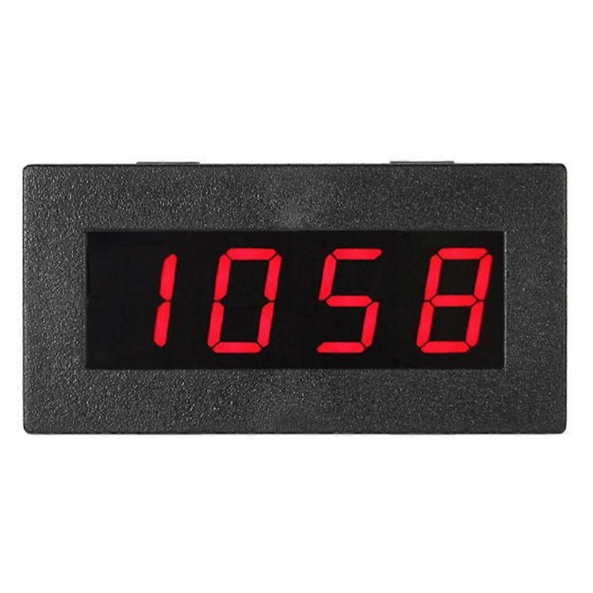 Tachometer 4 Digital Red LED Tach RPM Speed Meter with Sensor