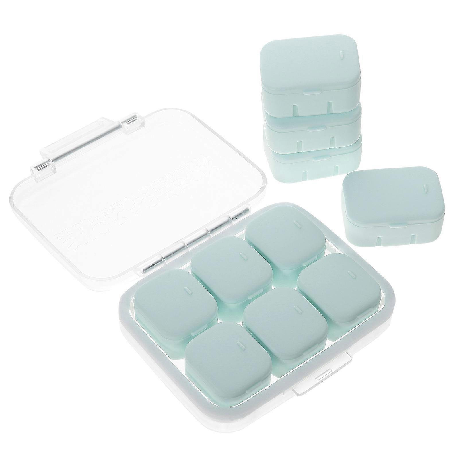 Portable Daily Medicine Case Multi-Compartment Medicine Organizer for Storage 2Sets