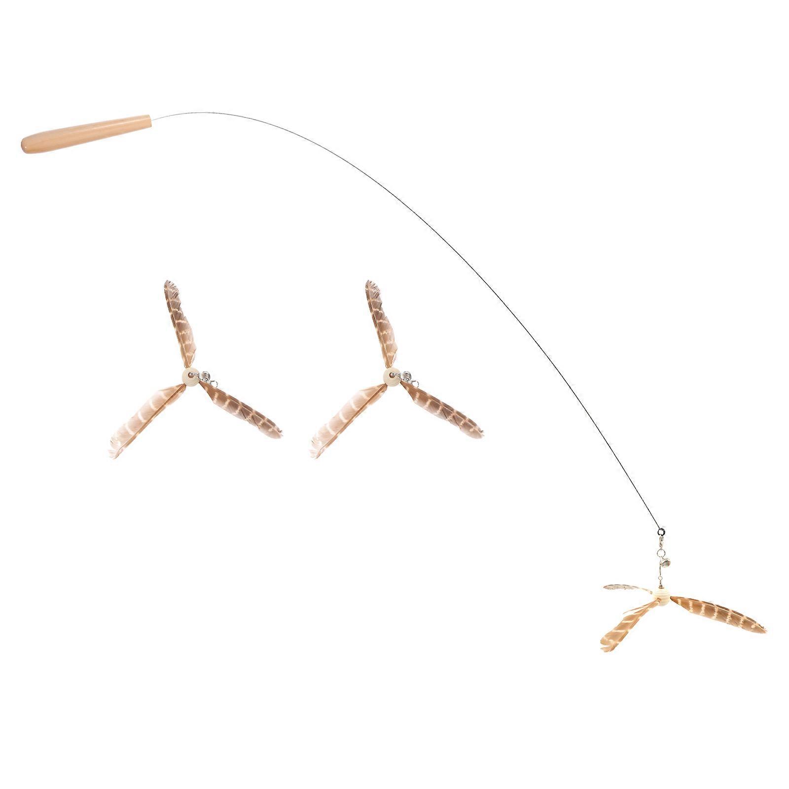 Teaser Indoor Cat Teasing Stick for Pet Exercise 2Sets