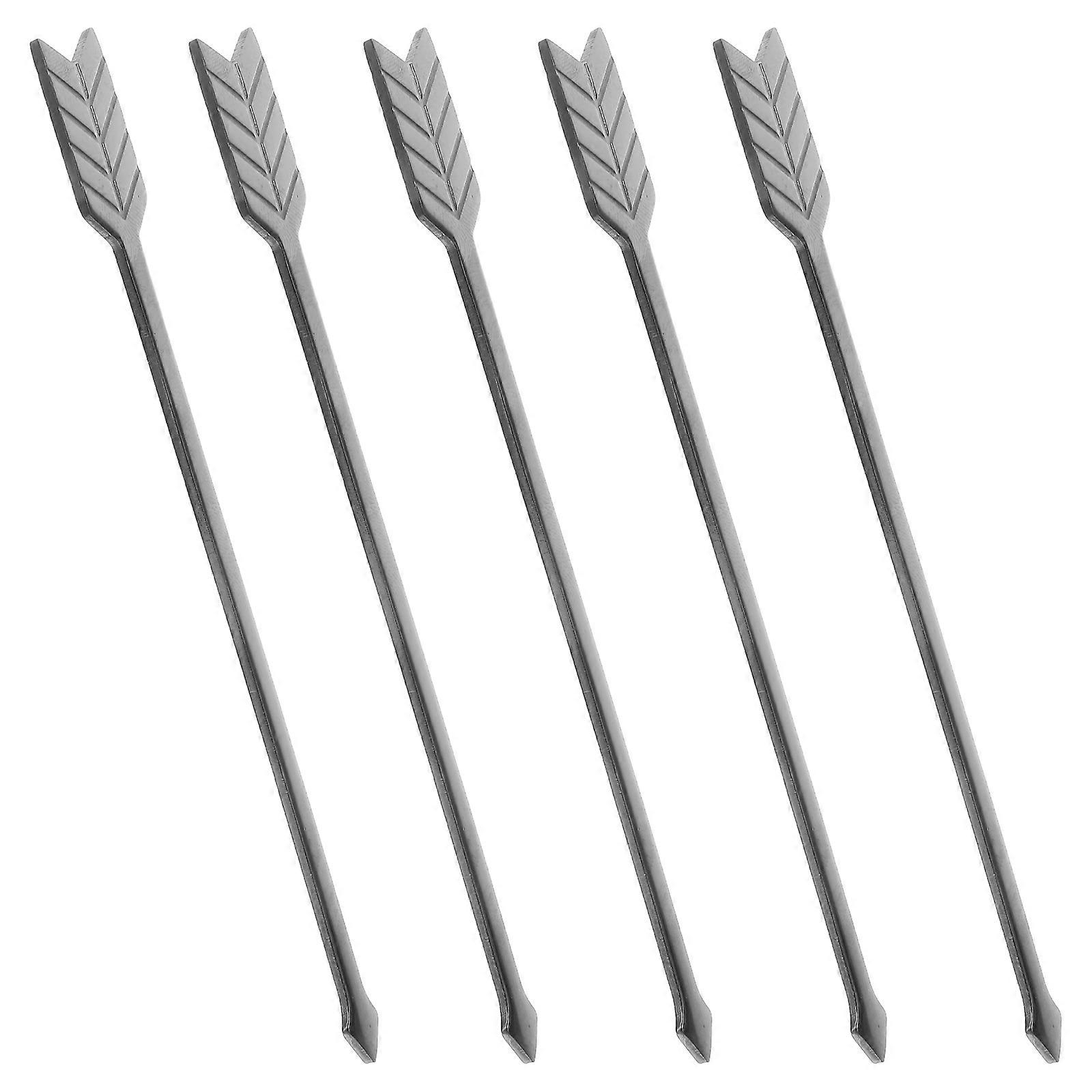 10 Pcs Stainless Steel Fruit Forks With Sleek Design Perfect Coffee Stirring Utensils For Office Use And Travel