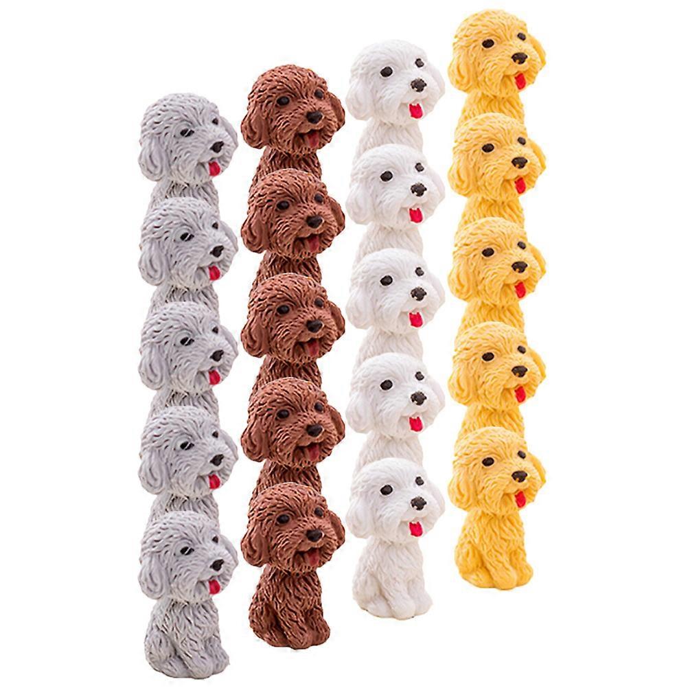 20Pcs Creative Cartoon Erasers Gift For Kindergarten Use Assorted Color Tpr