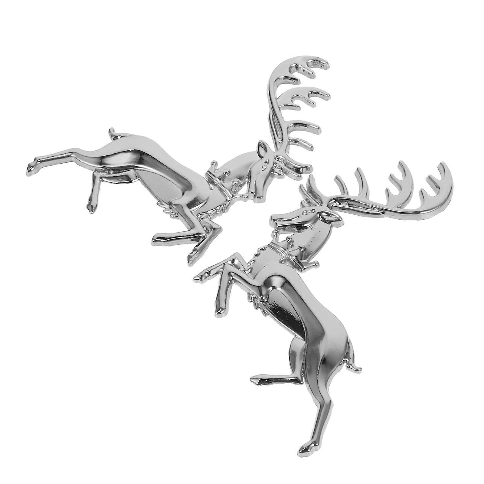 Car Decorative Stickers Elk Pattern Design for Car Decor 6Pcs