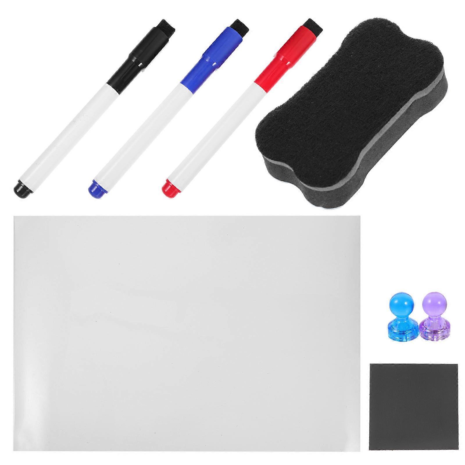 Reusable Dry Erase Board For Fridge Surface Use 42.00X29.70X0.20CM Assorted Color Organize Schedule Functionality 1 Set
