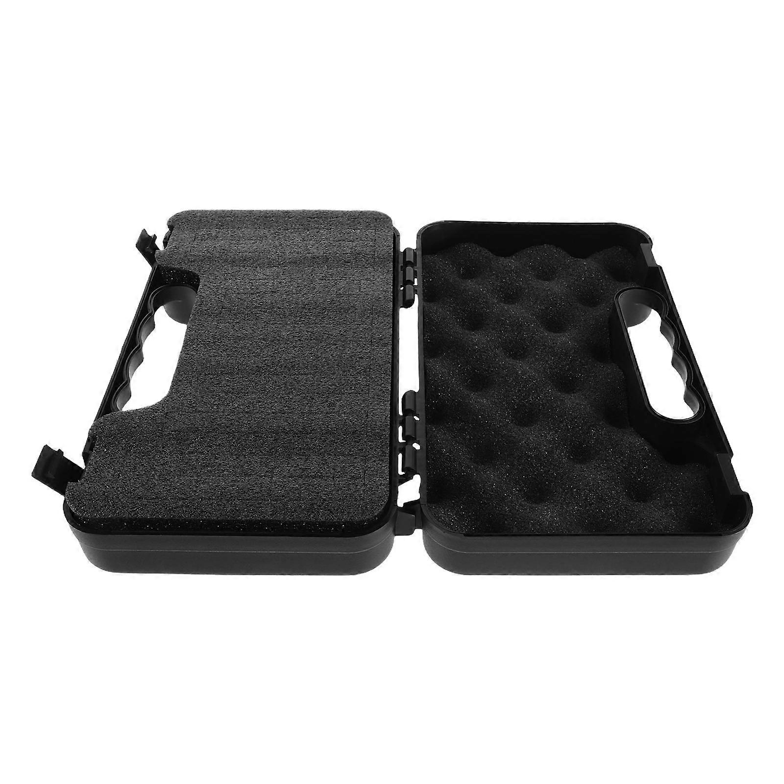 Microphone Case Plastic Storage Box for Music with Cotton Liner 3Pcs