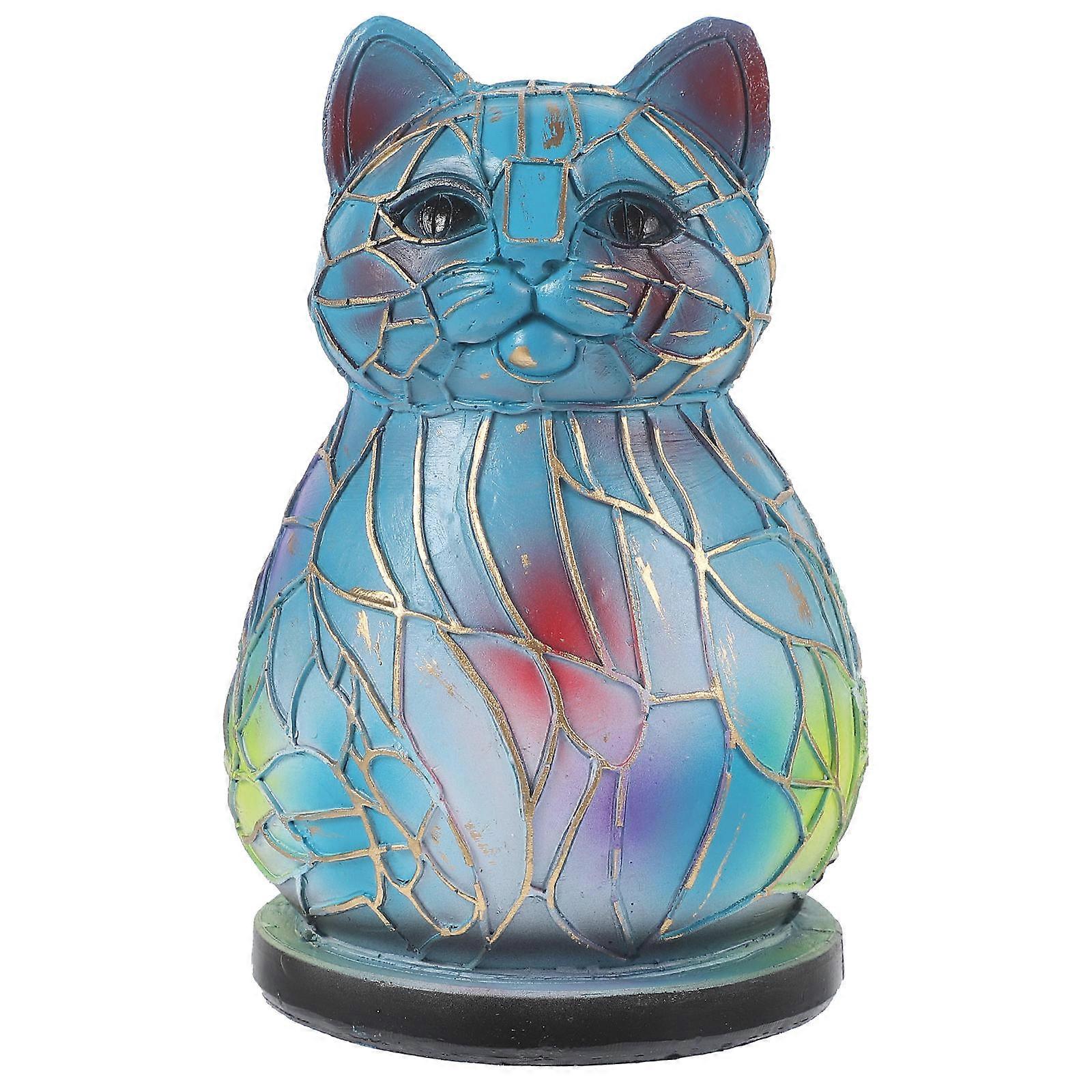 Cat Lamp Animal Table Lamp Providing Warm LED Light Resin
