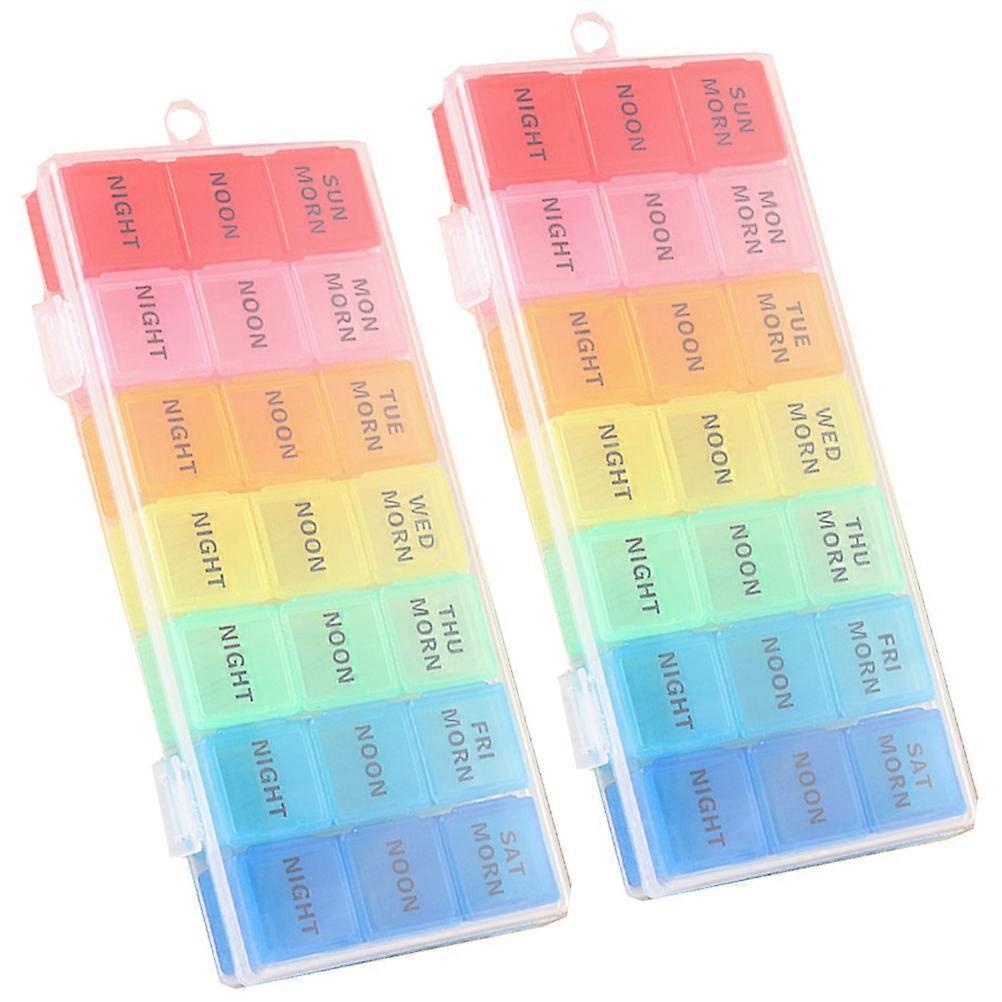 Practical Medicine Storage Container 4 Pcs Rectangle Design Simple Style For Daily Use Ideal For Elderly And Patients 17x8cm Organize Medicine