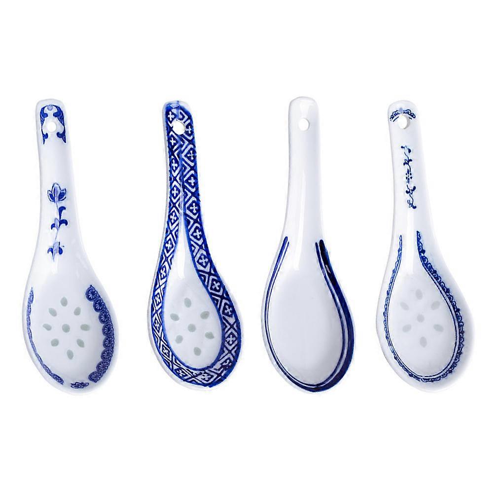 Practical Smooth Soup Spoons Suitable For Daily Life Festivals And Parties Retro Design 8 Pcs