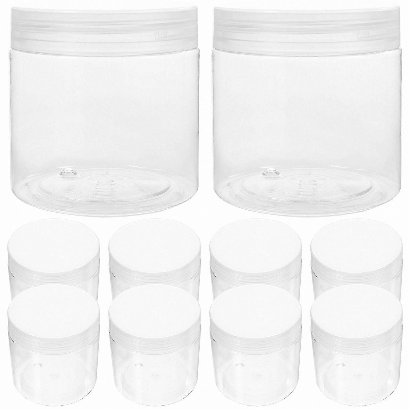 Clear Airtight Storage Containers with Lids for Candy 10-Pack Small Organizer Bins