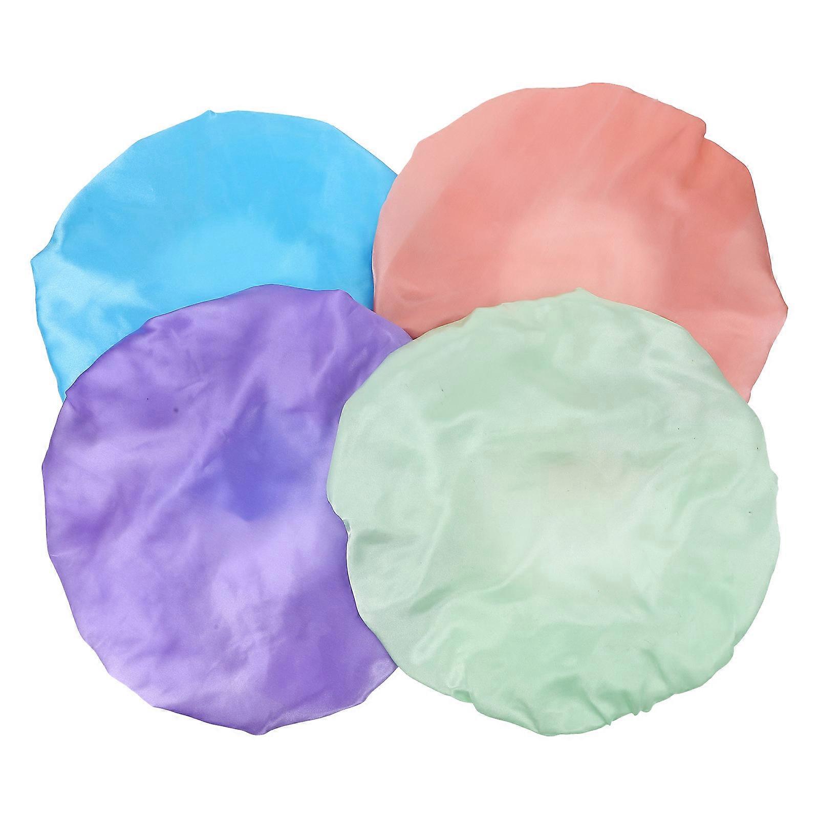 Waterproof Bath Caps Multi-Purpose Shower Hat for Women 12Pcs Assorted