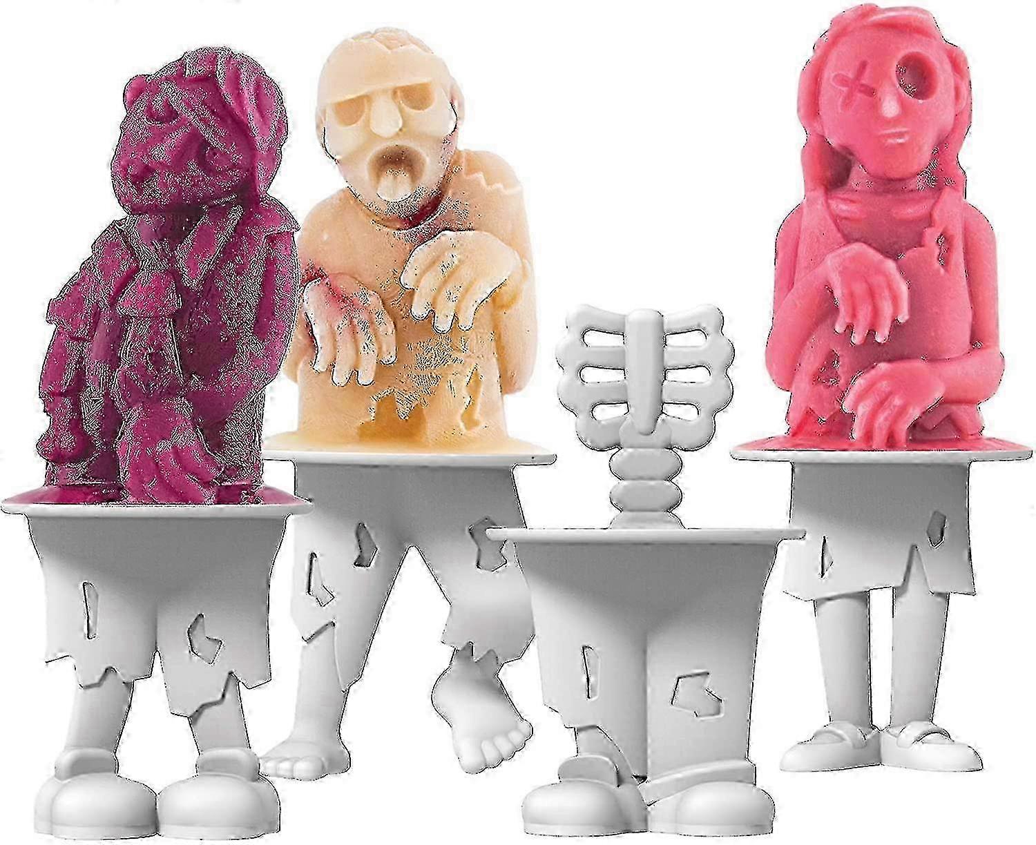 2025 Zombie Ice Lolly Molds Kit for 4 Popsicles