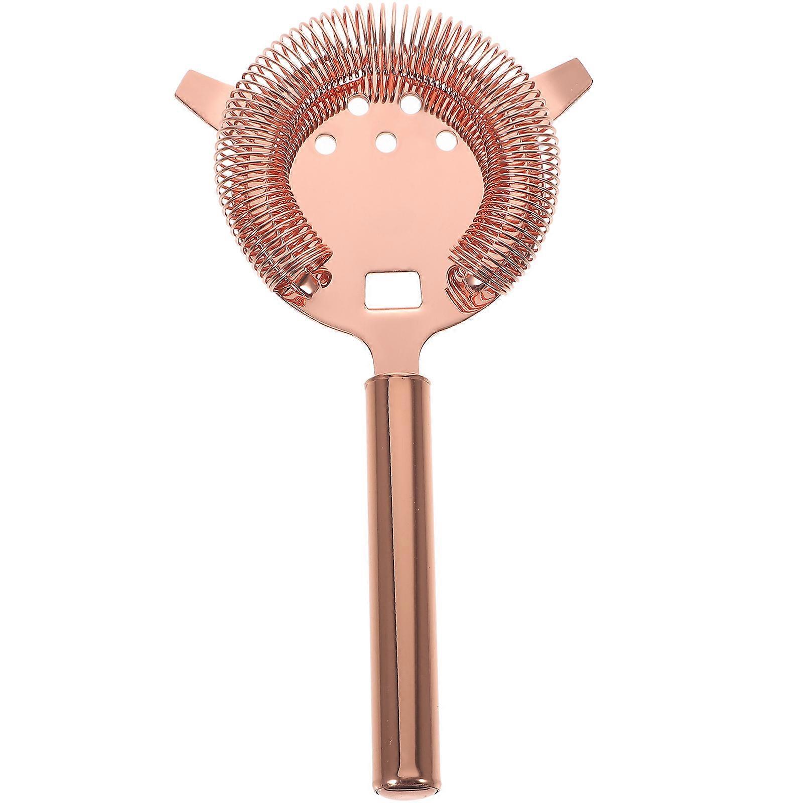 Kitchen Strainer Cocktail Strainer Tool Bar Supplies Straining Spring Design Rose Gold 1Set