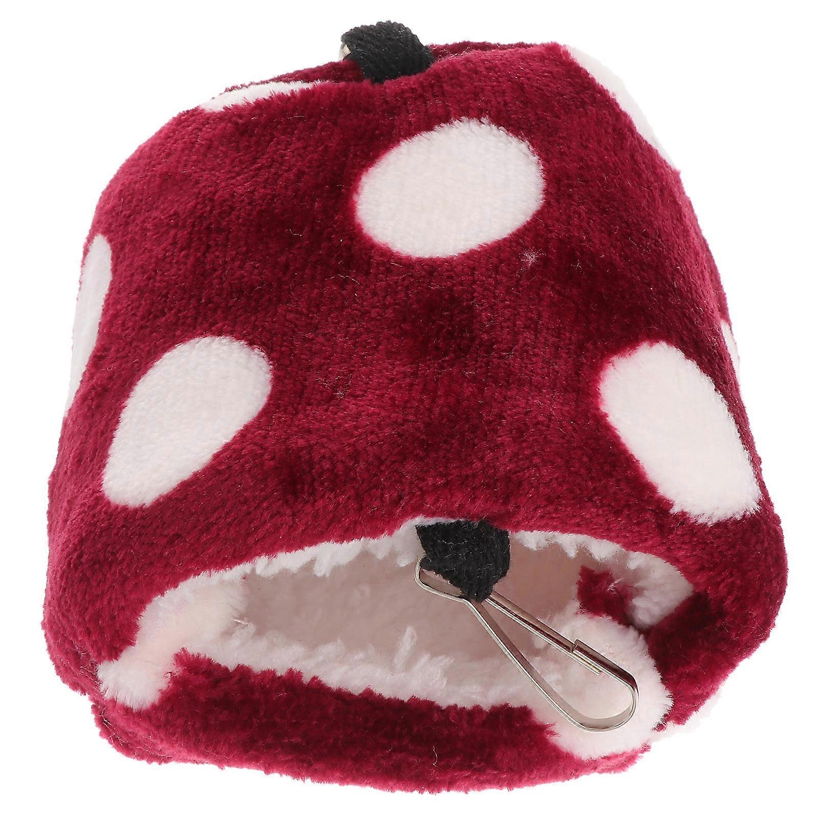 Hamster Hammock Winter Fleece Bed House for Pet Use 2Pcs Red