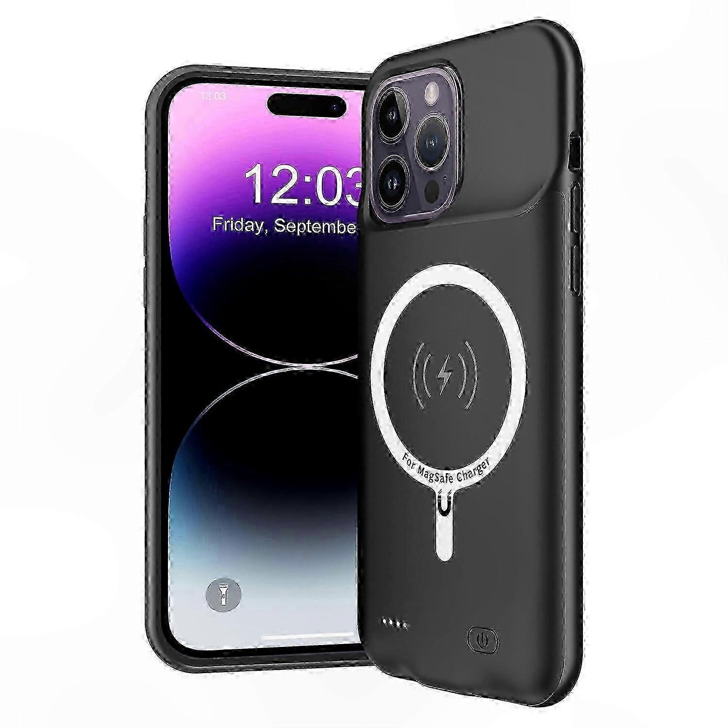 7000mAh Portable Charger Case for  14 Pro with Extended Battery Life