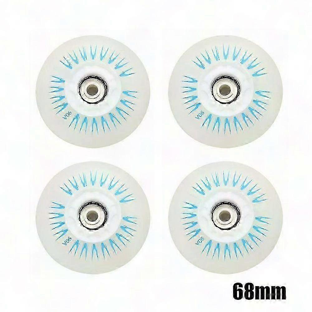 4pcs 90A LED Inline Skate Wheels 80 76 72 68mm with Lights