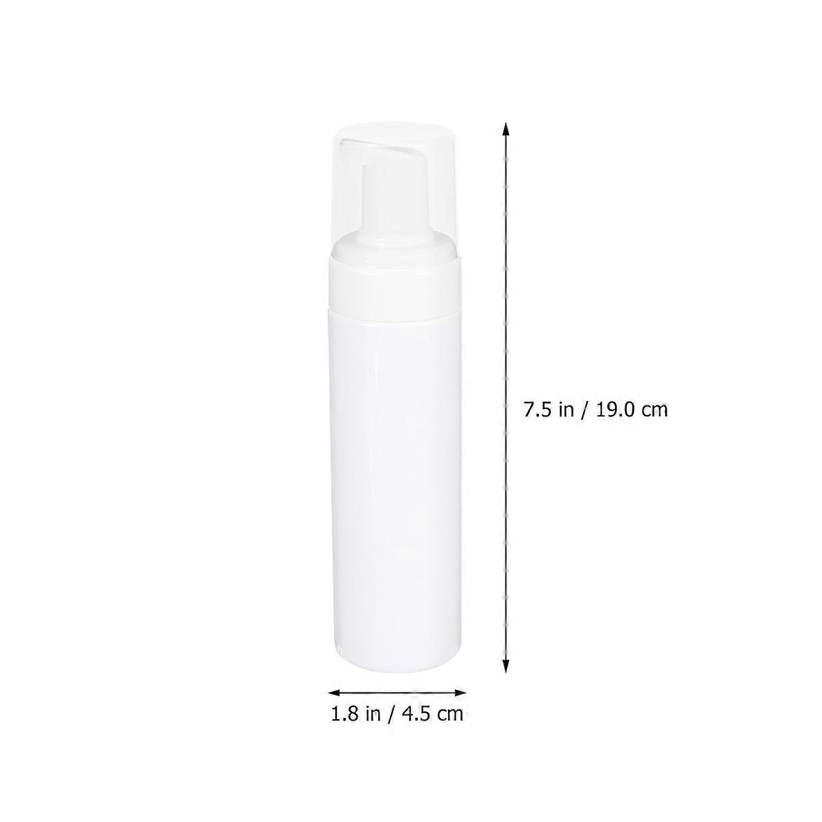 Flacons à pompe vides, flacons à pompe à pression, flacons en plastique blancs à usage domestique, 200 ml, 4 pièces