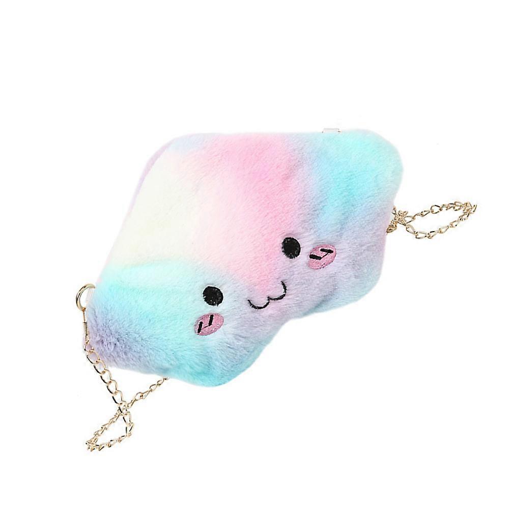 Cartoon Plush Soft Crossbody Bag for Storage Use 2Pcs Kids