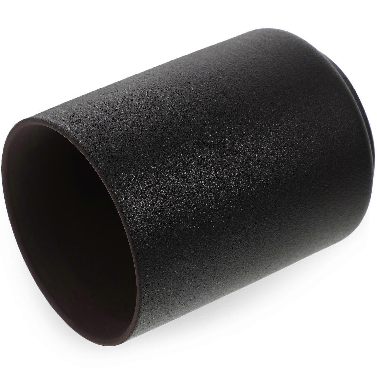 Retro Japanese Tea Cup For Dining Restaurants Black Ceramic Round Drinking 4Pcs