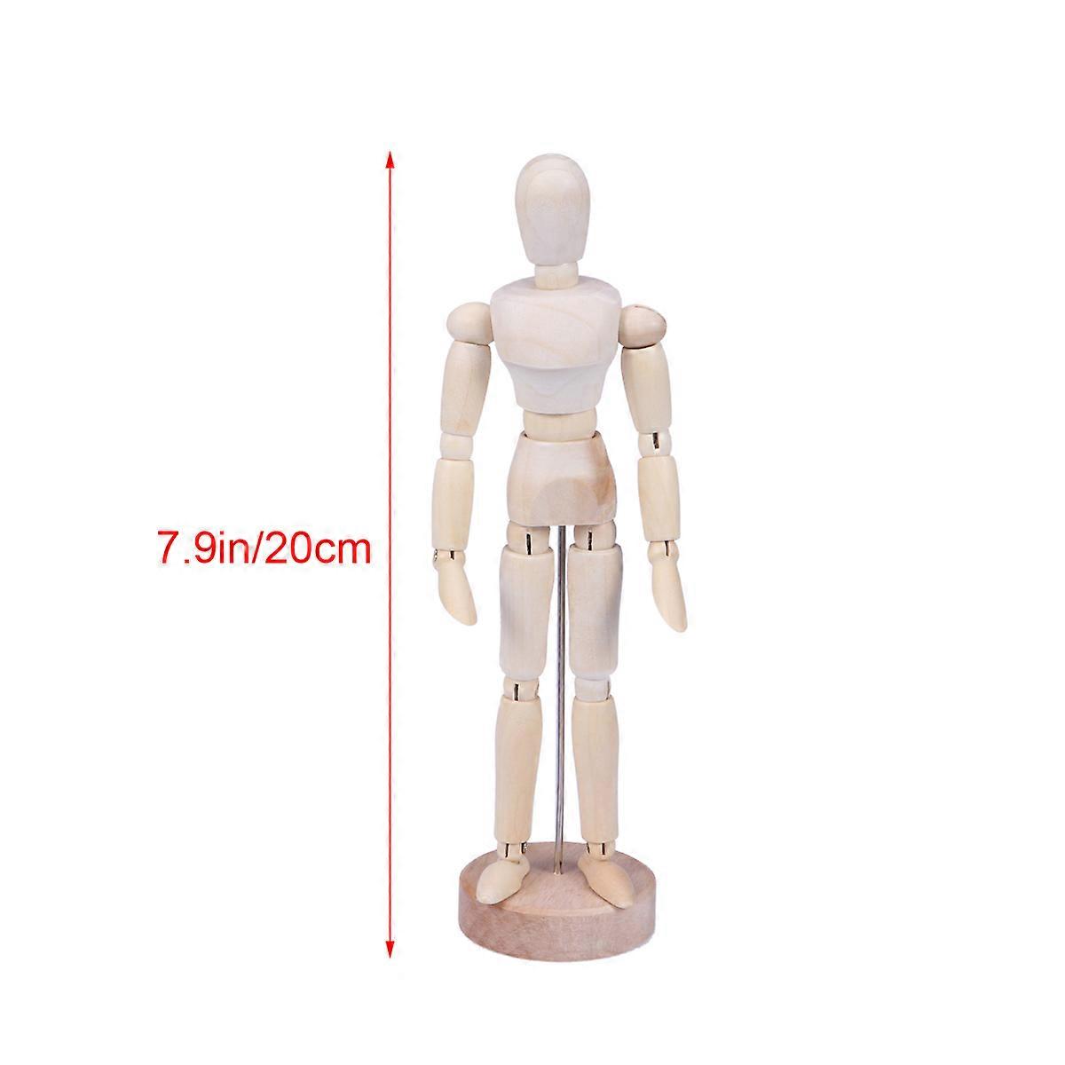 Wooden Joints Decorative Model for Drawing Hand Movements 2Pcs Creative Gift