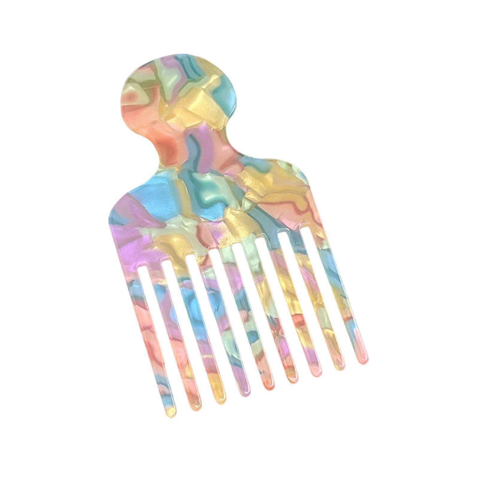 Wide Tooth Comb for Curls 4.72 Inch Afro Curl Comb, Acetate Smooth Detangling Hair Tool For Women And Men