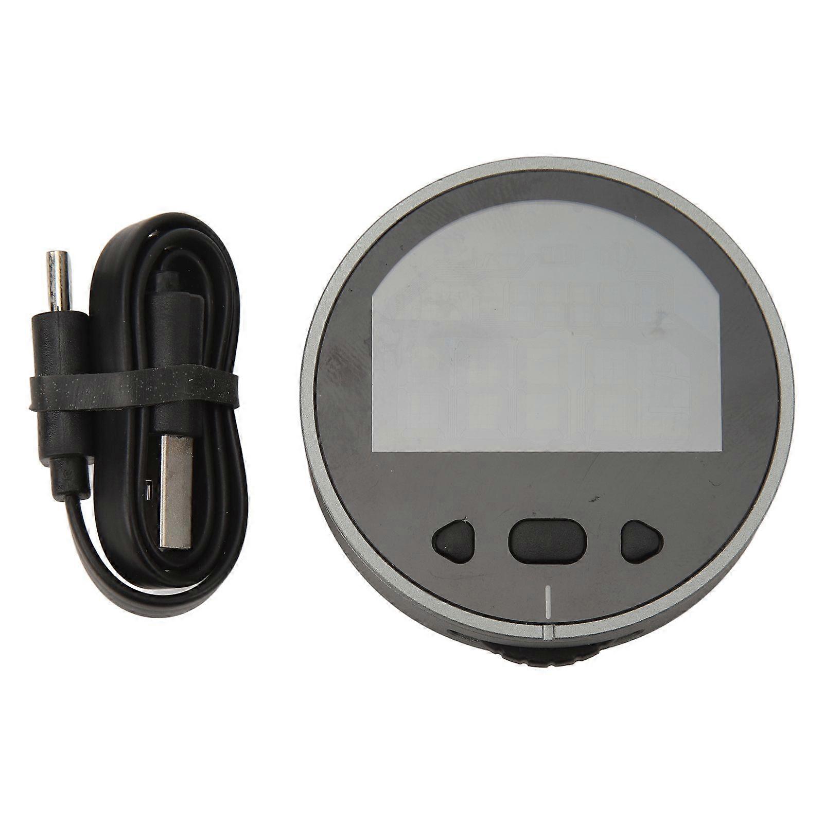 Round Electronic Ruler Distance Meter Electronic Tape Measure with LCD Display Digital Ruler USB Rechargeable Small Smart Long Distance Rolling Measur