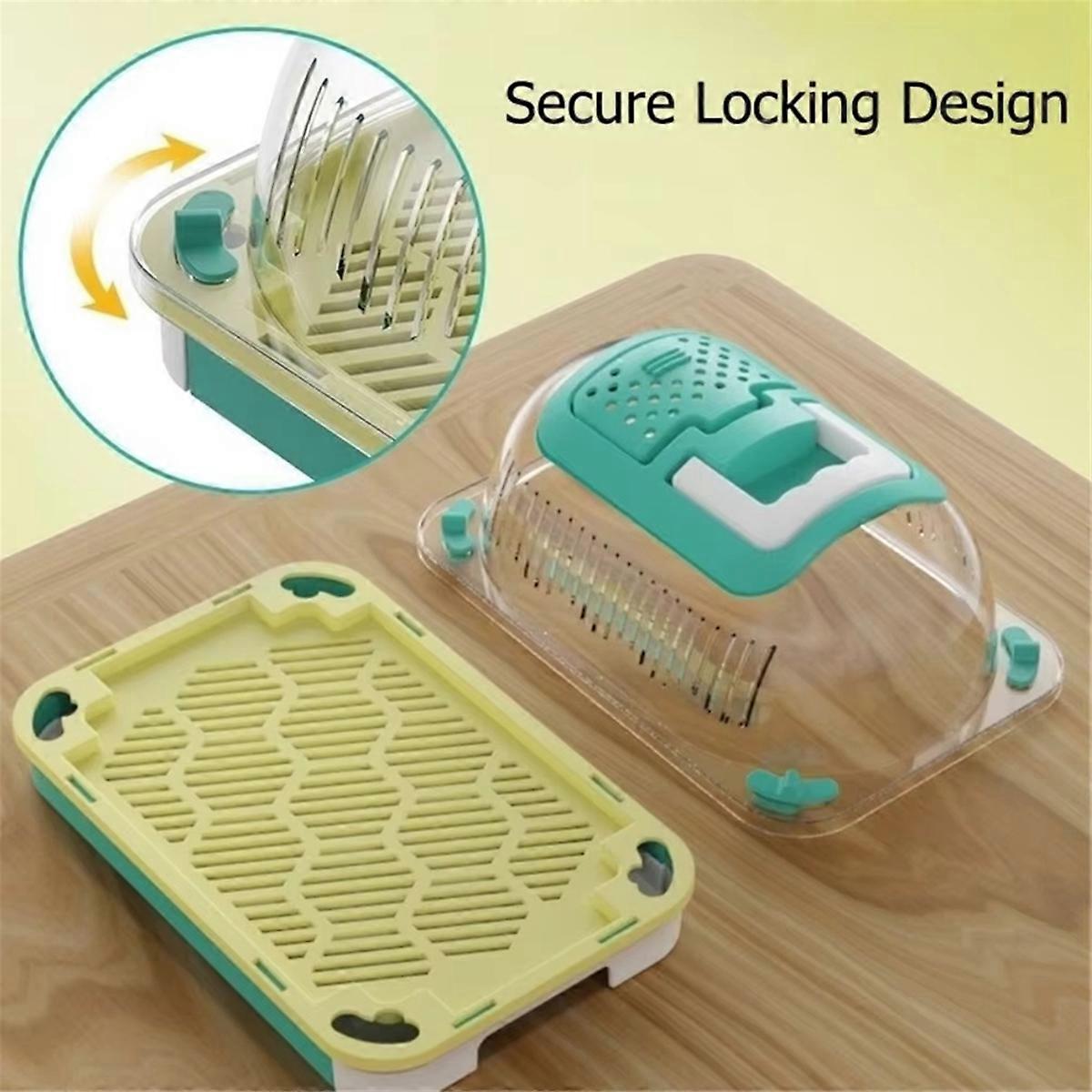 Portable Insect Breeding Box, Ideal for Reptiles, Silkworms, Snails, Lizards,Large Capacity Observat