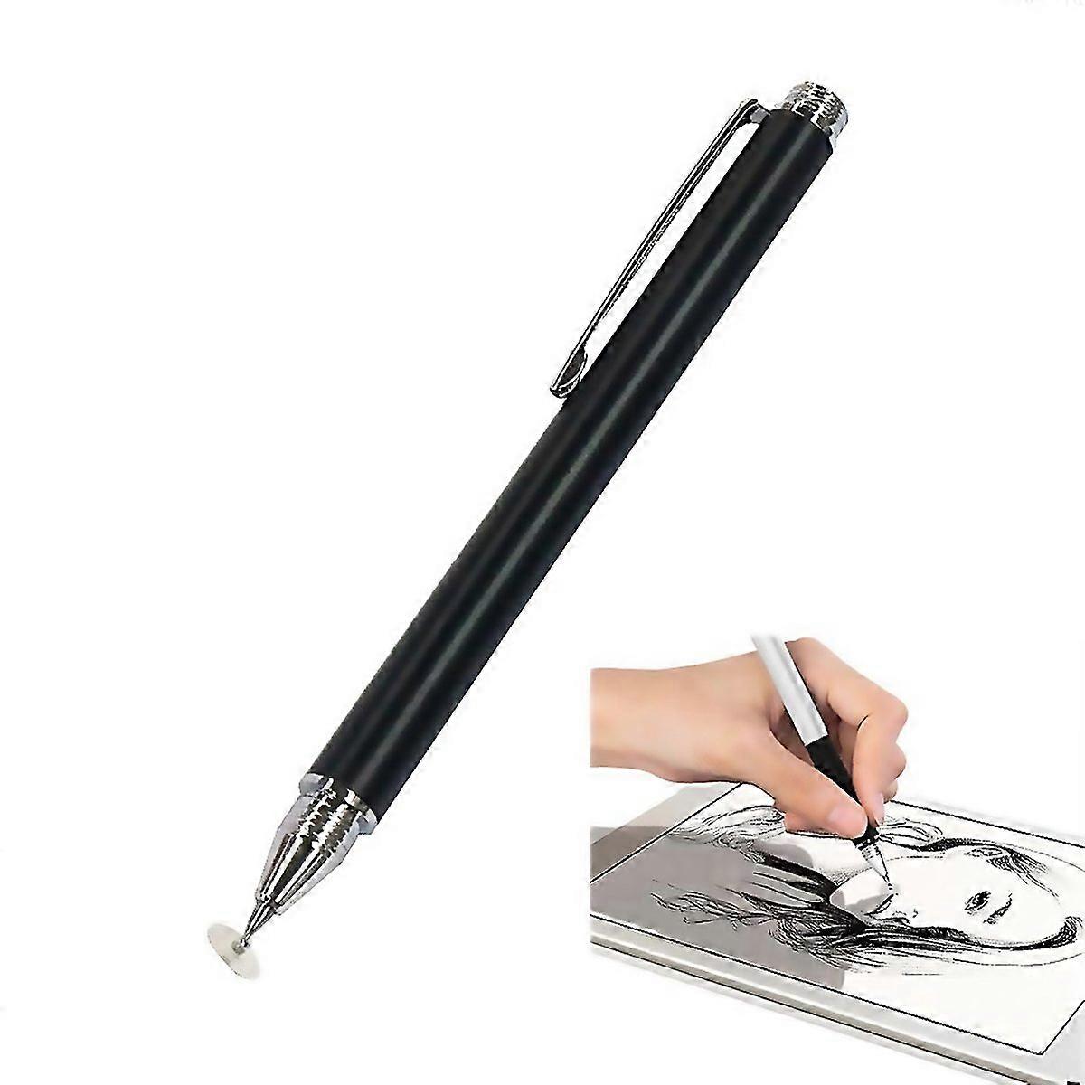 For At11 Mobile Phone Tablet Universal Touch Screen Capacitive Pen Precision Stylusblack