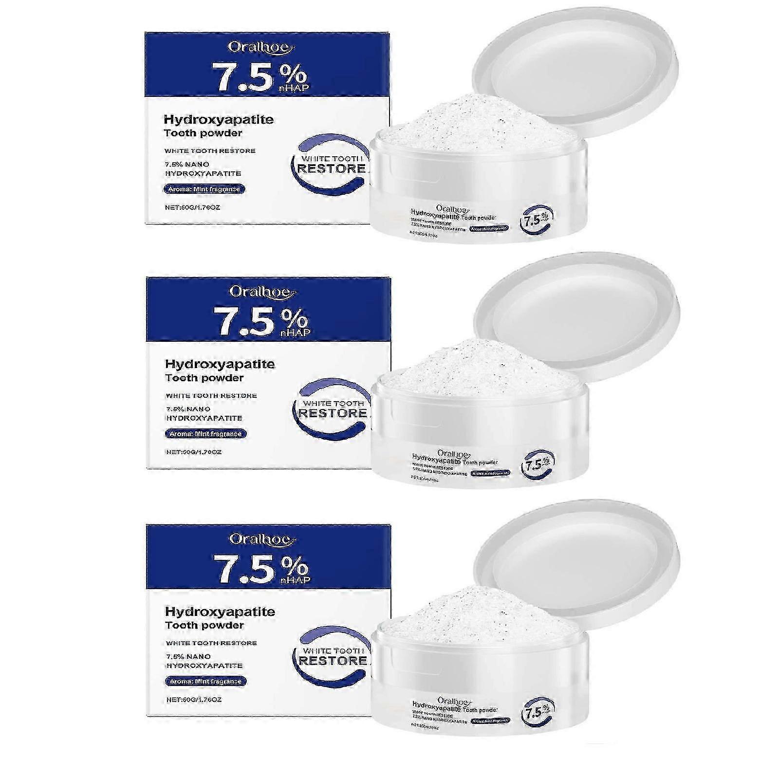 Hydroxyapatite Tooth Powder for Enamel Protection and Tooth Strengthening, Gentle and Effective Formula, Fluoride-Free Tooth Powder for Sensitive Teet