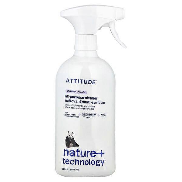ATTITUDE, Nature + TechnologyÃÂ¢ÃÂÃÂ¢, All-Purpose Cleaner, Lavender, 27.1 fl oz (800 ml)