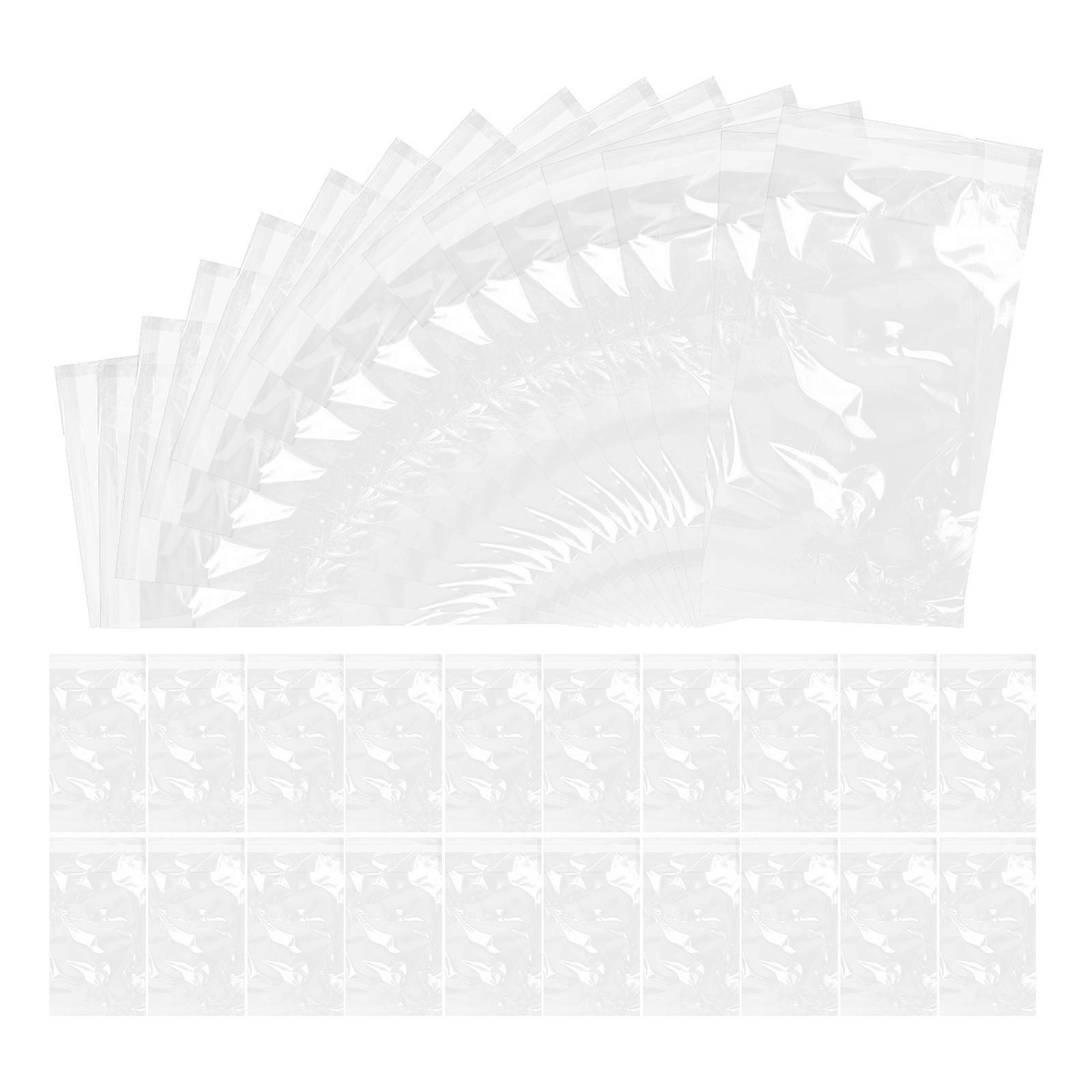 Card Protector Sleeves with Self Sealing Function 200Pcs Plastic