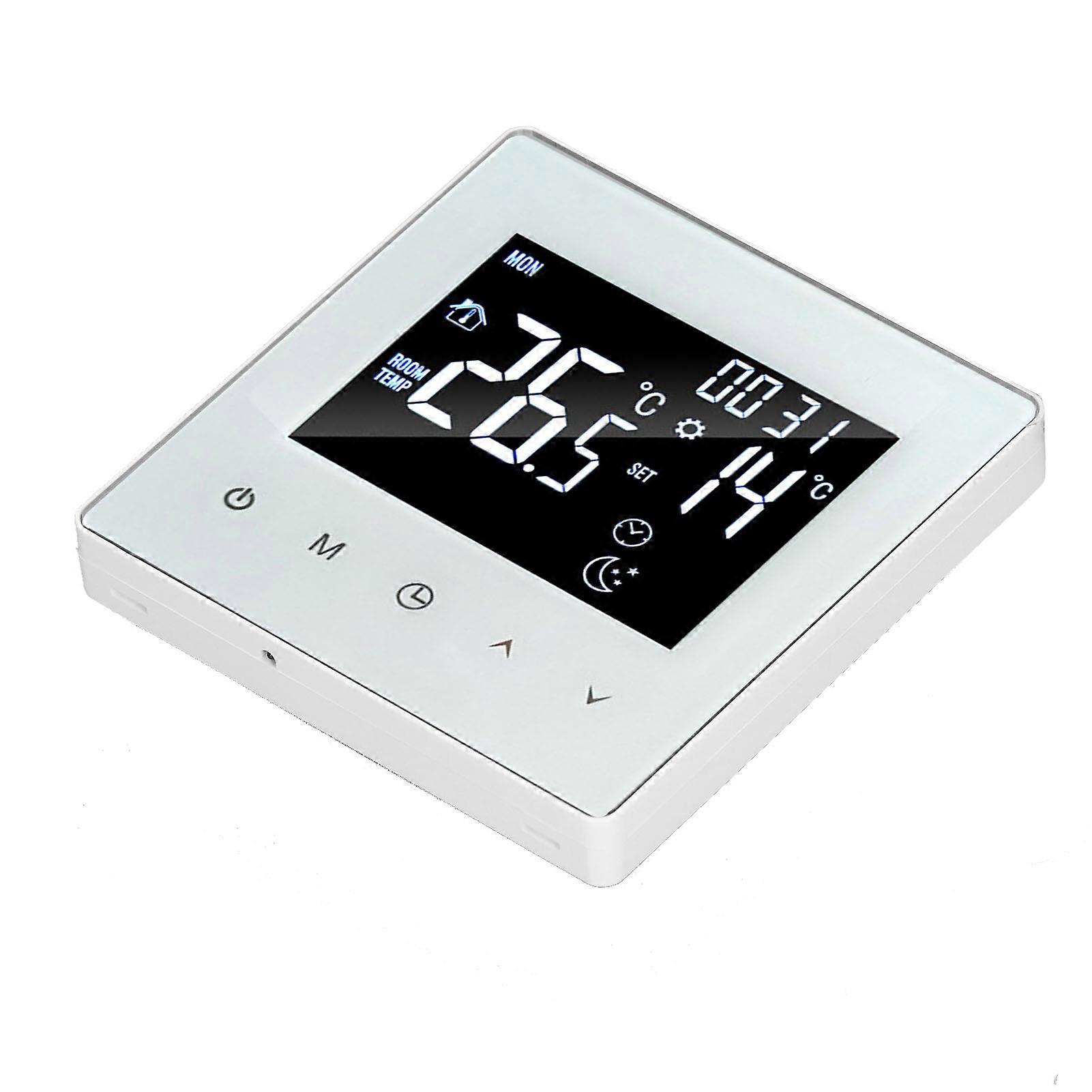 Digital Programmable Thermostat w/ 3M Sensor Line 89x86mm White