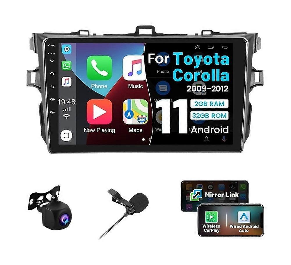 Stereo Radio for Toyota Corolla 2009-2012 Android Carplay GPS 2+32G