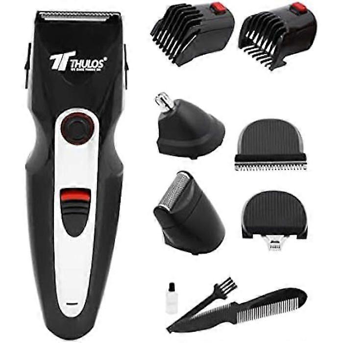 Tondeuse à cheveux et à barbe - THULOS - TH-CP800 - 7 en 1 - 45 min dautonomie - Lames en acier inox