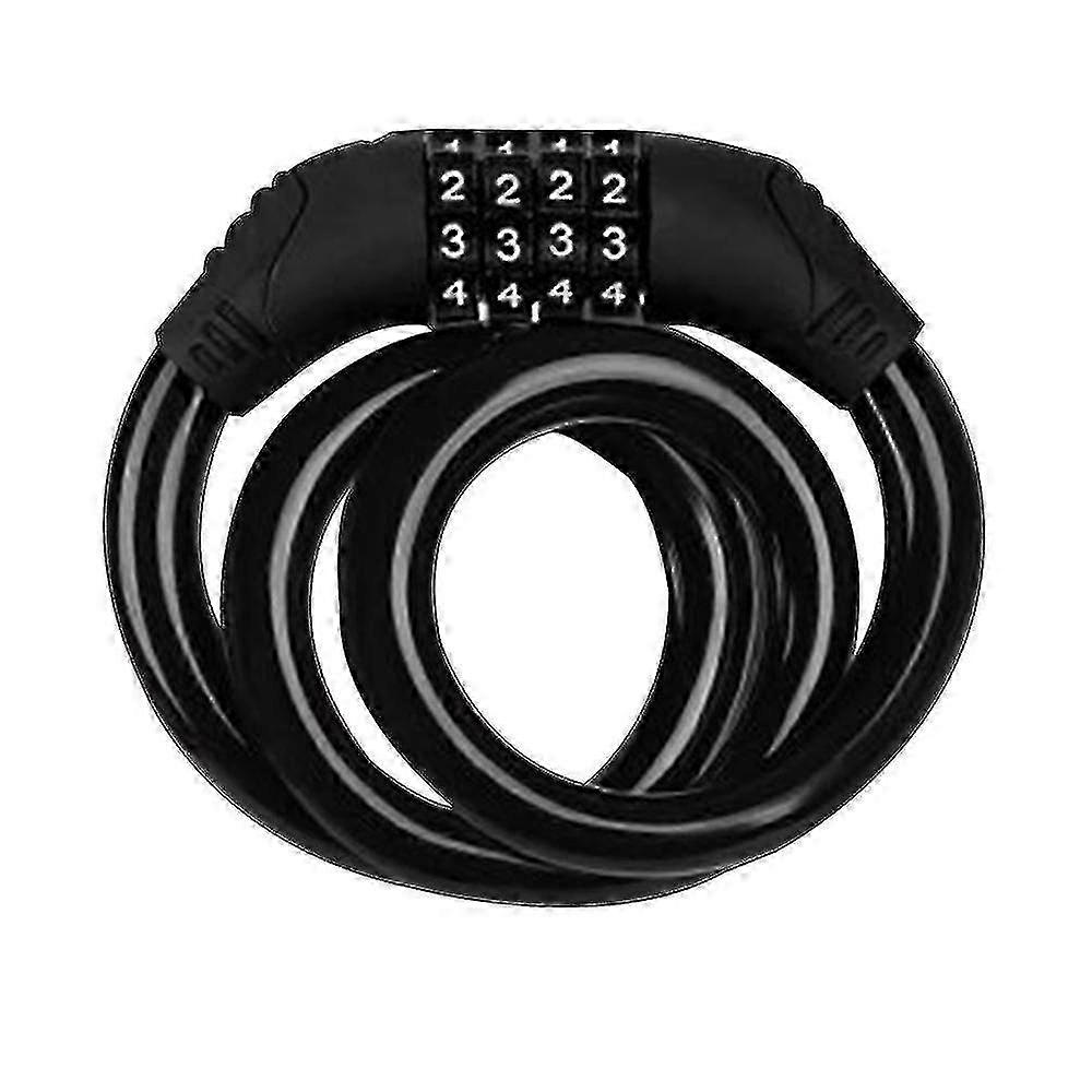 2023 Square Bicycle Lock - Mountain Bike Anti-theft Four-digit Password Lock for Security 25-26s