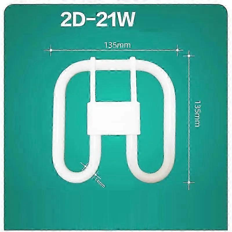 2D Four-Pin Butterfly Lamp GR10q  21-30W Modulator Tube Tri-Phosphor Fluorescent Energy-Saving Light Bulb White