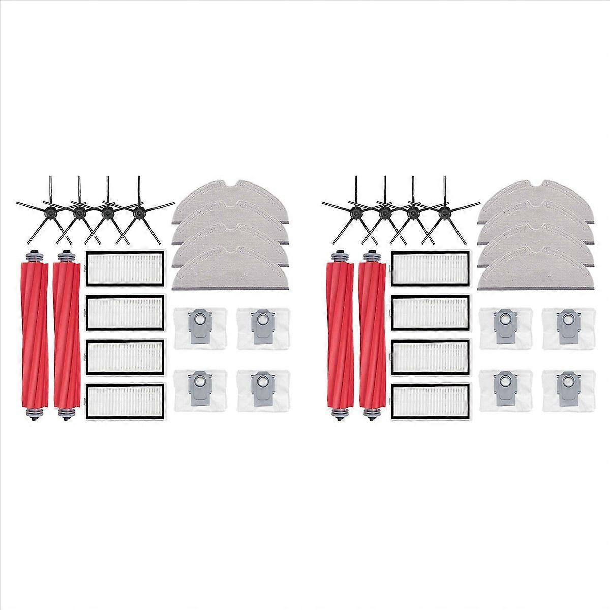 For Max Main Side Brush Filter Mop Dust Bag Black