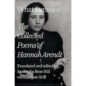 What Remains The Collected Poems of Hannah Arendt