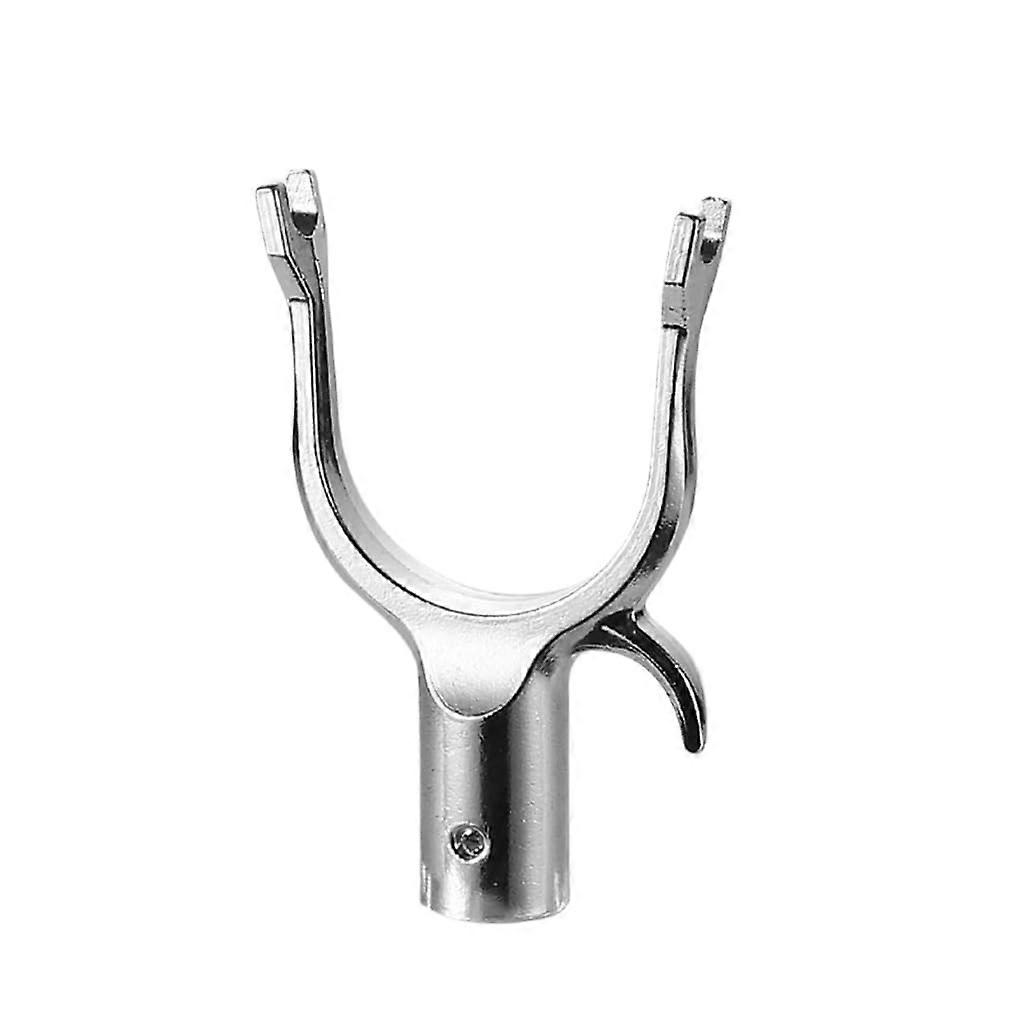 Aluminum Alloy Clothes Rod Joint Fork Head End Replacement Utility Hook For Closet Poles Home And Dormitory